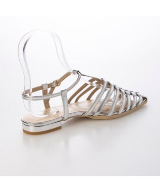 MODE ET JACOMO <carino>ポインテッドトゥグルカサンダル シルバー