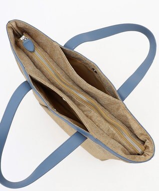 Y'SACCS リネンライク　イニシャルトート　Mサイズ ベージュ