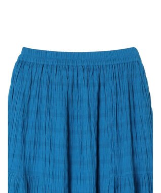 Green Parks Ｉ　段違いギャザーロングスカート Blue