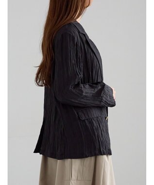 Te chichi リンクルライトテーラードジャケット ブラック