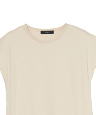 JOSEPH 【洗える】ポプリンジャージー　キャップスリーブドレス Seashell