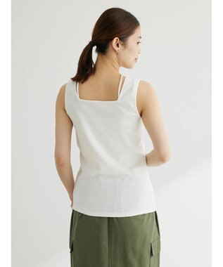 Green Parks マルチストラップテレコタンク Off White