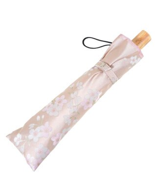 槇田商店 絵おり 桜(さくら) 折りたたみ傘 ベージュ