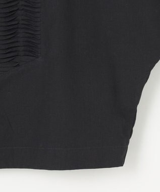 23区 【Indian Factory】コットンポプリン タックディテール シャツ ブラック