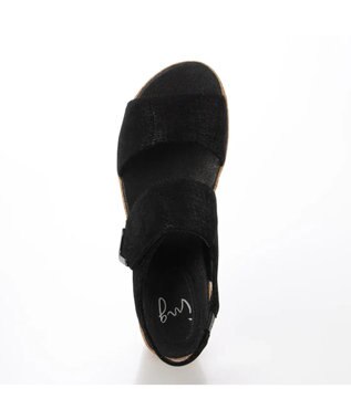 ing <ing>ワンポイントウエッジソールサンダル ブラック