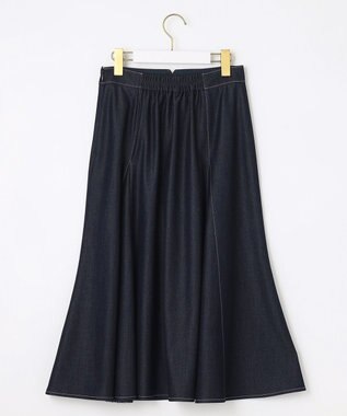 ANY SIS 【洗える】デニムライクシャンブレー スカート シャンブレーブルー