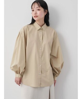 earth music&ecology 袖タックブラウス