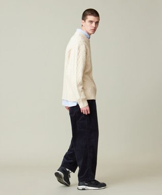J.PRESS YORK STREET 【UNISEX】アランケーブルニット アイボリー系