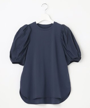 UNFILO BEAUTY FORM パフスリーブ Tシャツ ネイビー系