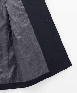 JOSEPH ABBOUD 【ソフト/軽量/JAPANファブリック】 アンゴラウールビーバー ステンカラー コート ネイビー系