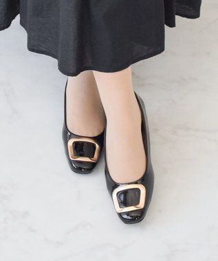 Bridget Birkin 【Bridget Birkin】スクエアバックルフラットシューズ