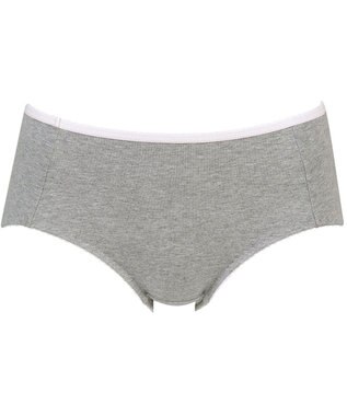 Wing ジュニア ショーツ Wing Teen おしりにくいこみにくい ズレ上がりにくい(裾) 綿混素材(身生地部) 【non!PKパンツ】 はきこみ丈あさめ RJ3305 ウイング／ワコール グレー