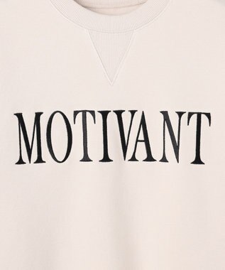 UNFILO ハイストレッチ ロゴスウェット グレージュ×ブラックロゴ