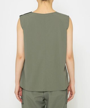 uncrave 【撥水・洗濯機洗い可】ライトプルーフナイロン ブラウス（uncrave WHITE） カーキ