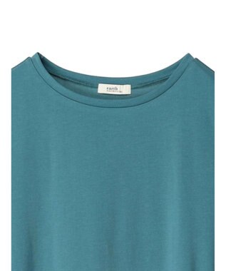 earth music&ecology プレーティング天竺Ａラインワンピース Green