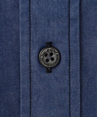JOSEPH ABBOUD MOUNTAIN 【サスティナブル素材/やわらか】 ビオグレースツイル シャツ ネイビー系
