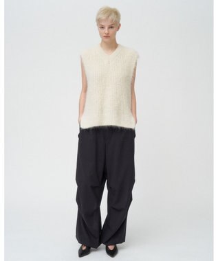 ATON WOOL LAWN | SNOW CAMO パンツ CHARCOAL GRAY