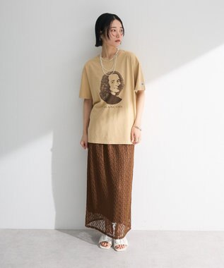 Green Parks ■ＲＵＳＳＥＬＬ　プリントショートスリーブＴＥＥ Beige