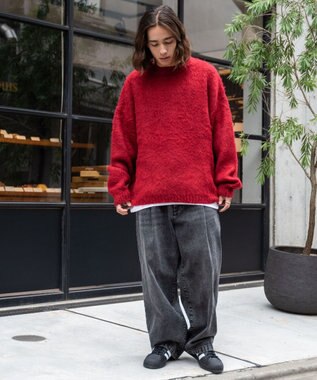 WEGO スケーターズ　タックワイドデニムパンツ ブラックその他