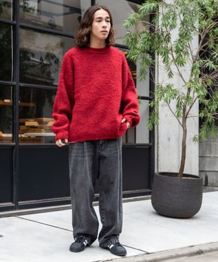 WEGO スケーターズ　タックワイドデニムパンツ ブラックその他