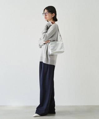 russet kuubo ボックストートバッグ(CE-1633) Silver