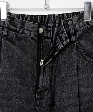 WEGO スケーターズ　タックワイドデニムパンツ ブラックその他