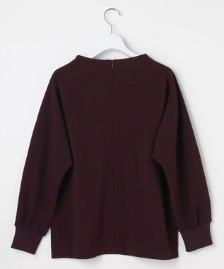 J.PRESS LADIES ジョーゼットダンボール ボトルネック カットソー パープル系