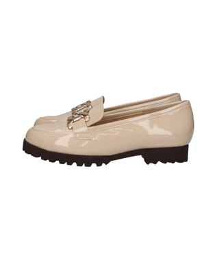 Bridget Birkin ＜3E＞【Bridget Birkin Walk】ラウンドコンフォートローファー ベージュエナメル