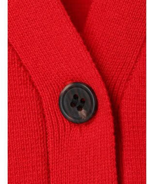 CRAFT STANDARD BOUTIQUE ＶネックＢＩＧシルエットカーディガン Red