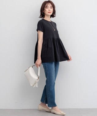 組曲 ミッドデニム パンツ ユーズドブルー系