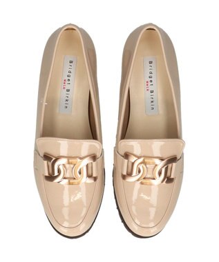 Bridget Birkin ＜3E＞【Bridget Birkin Walk】ラウンドコンフォートローファー ベージュエナメル