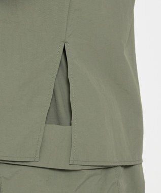 uncrave 【撥水・洗濯機洗い可】ライトプルーフナイロン ブラウス（uncrave WHITE） カーキ