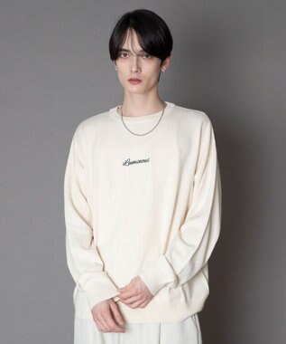 WEGO アクセ付きワンポイントニットプルオーバー（LS）