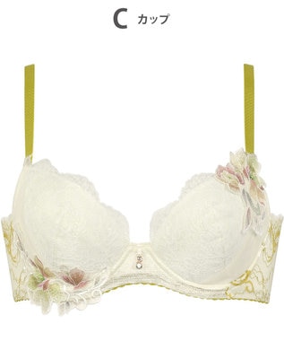 Wing ブラジャー Wing Lesiage 脇すっきりの着やせシルエット 背中すっきり 【2860シリーズ】 ブラ PB2861 ウイング／ワコール クリーム