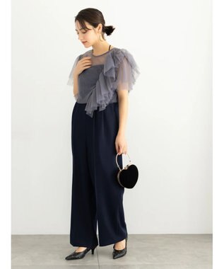 Te chichi 【セレモニーアイテム】チュールフリルレイヤードボレロ グレー