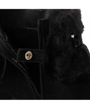 ing <Pitti>4WAYファービジューリボンベルトショートブーツ ブラックスエード