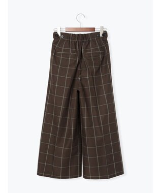 Te chichi パターンアソートワイドクロップトパンツ ブラウン