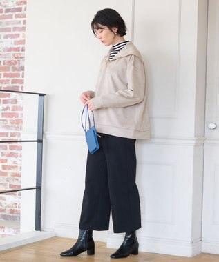 ANY 【吸湿発熱】any HEAT ワイドパンツ ブラック