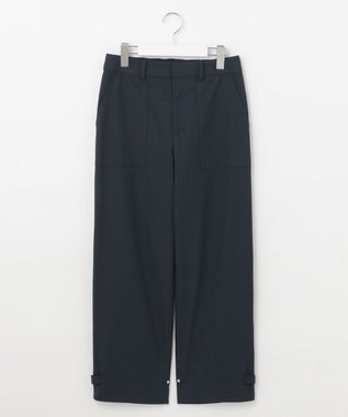 J.PRESS LADIES 【2WAY・洗える】ポリエステルリネンパンプキンシェル ベイカー パンツ ネイビー系