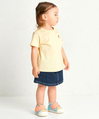 MIKI HOUSE HOT BISCUITS 【70-120cm】【Everyday Series】ワンポイント 半袖Tシャツ コーン