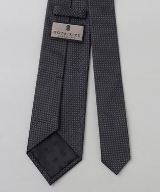 GOTAIRIKU GOTAIRIKU別注【日本製】シルク ネクタイ_小格子柄 ブラック系8