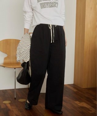 WEGO 【ANGIE VINTAGE】ツイルイージーパンツ ブラック