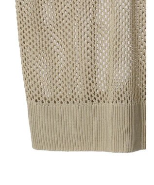 earth music&ecology Ｖネックメッシュベスト Beige
