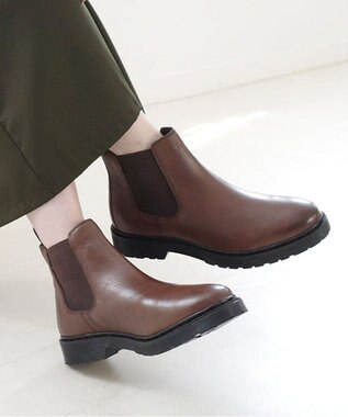  本革防滑サイドゴアブーツ