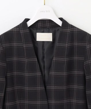 ANY SIS 【保温性あり/洗える】サーモ 2WAY ストレッチ ジャケット ネイビーベース