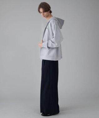 WEGO 【ユニセックス着用ITEM/MLサイズ展開】フェイクスウェードZIPパーカー ライトグレー