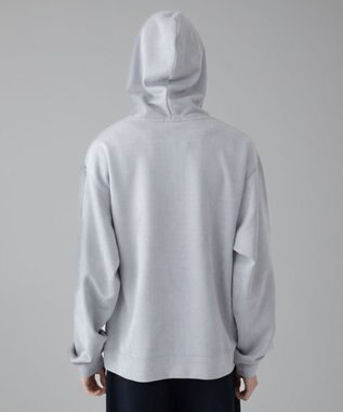 WEGO 【ユニセックス着用ITEM/MLサイズ展開】フェイクスウェードZIPパーカー ライトグレー