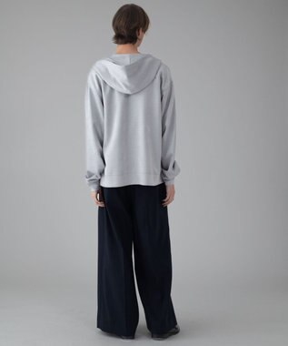 WEGO 【ユニセックス着用ITEM/MLサイズ展開】フェイクスウェードZIPパーカー ライトグレー