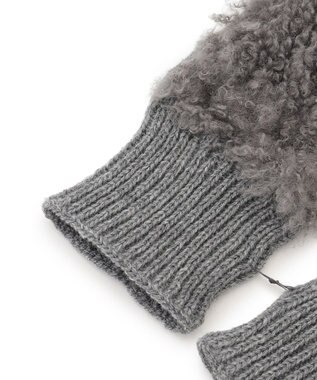 UNFILO フェイクファー グローブ グレーシャギー