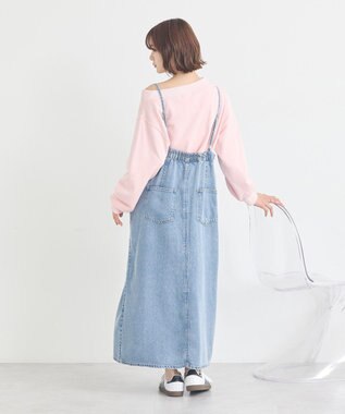 earth music&ecology ダブルジップデニムキャミワンピース Indigo